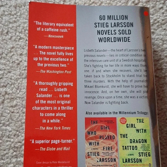 Complete Millennium Trilogy Series | Author Steig Larsson | Thriller | Paperback - Picture 7 of 13